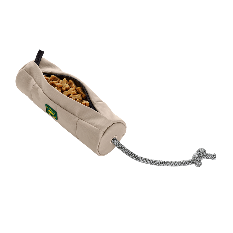 Hunter Trainer Snack Dummy mit Seil taupe