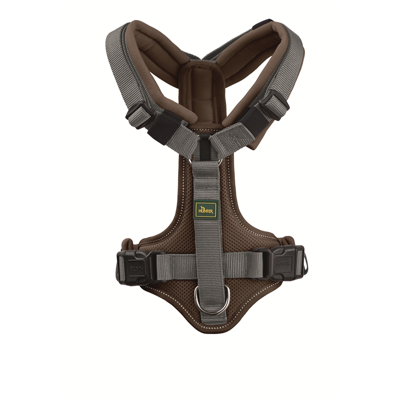 Hunter Geschirr Maldon Up 69-105/L braun/grau