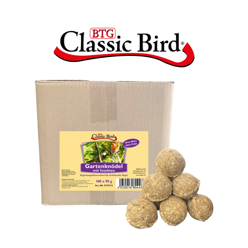 Classic Bird Meisenknödel mit Insekten 100er ohne Netz und Folie