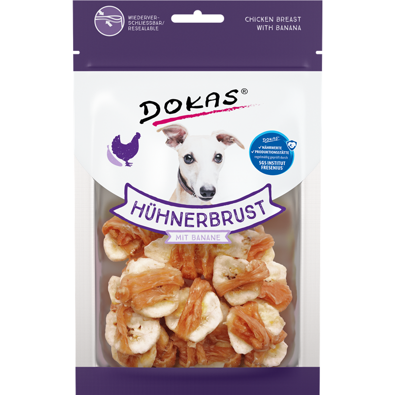 Dokas Hühnerbrustfilet mit Banane 70g