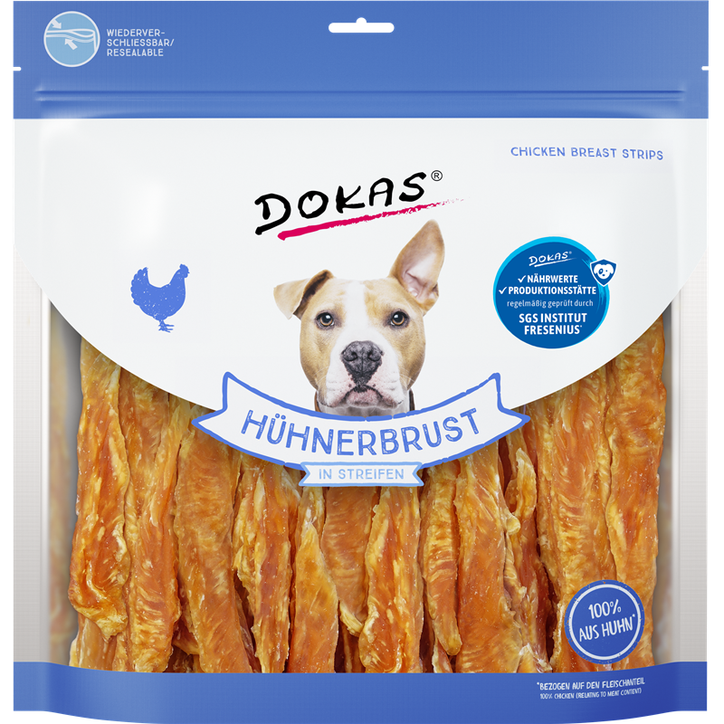 Dokas Hühnerbrust in Streifen 900 g