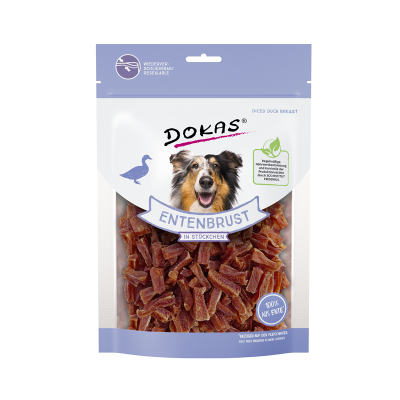 Dokas Snack Entenbrust in Stückchen 200g