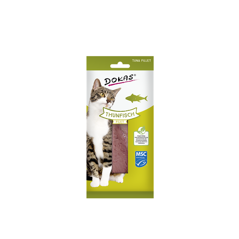 Dokas Cat Snack100% delikates Thunfischfilet 22g