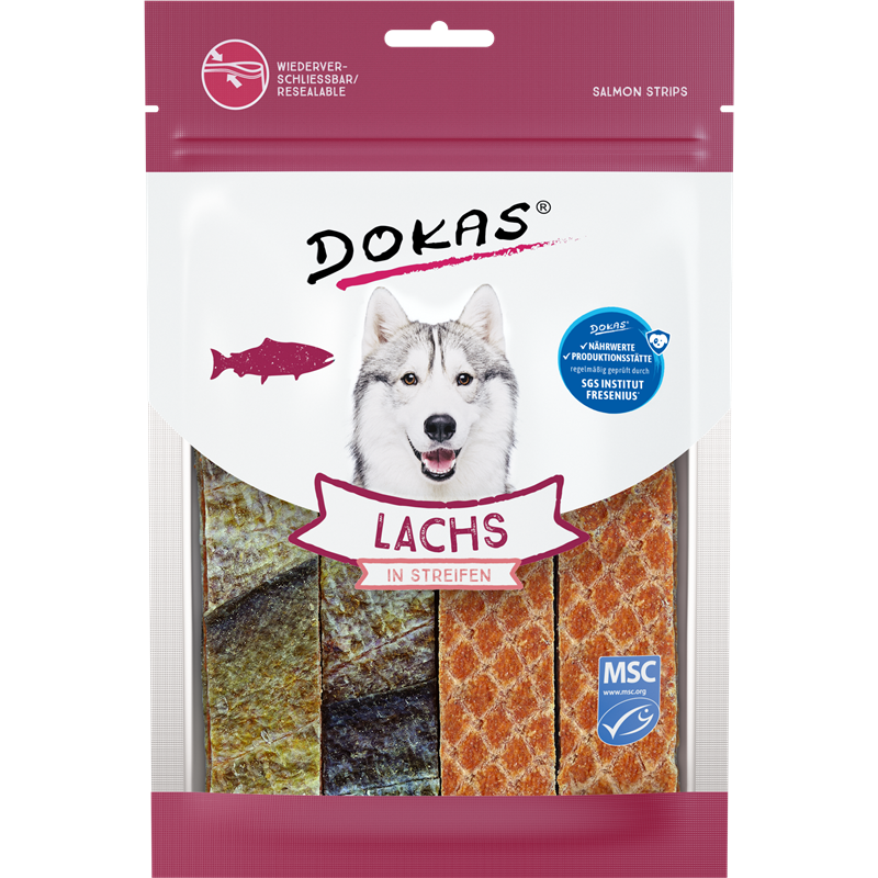 Dokas Lachs in Streifen100 g