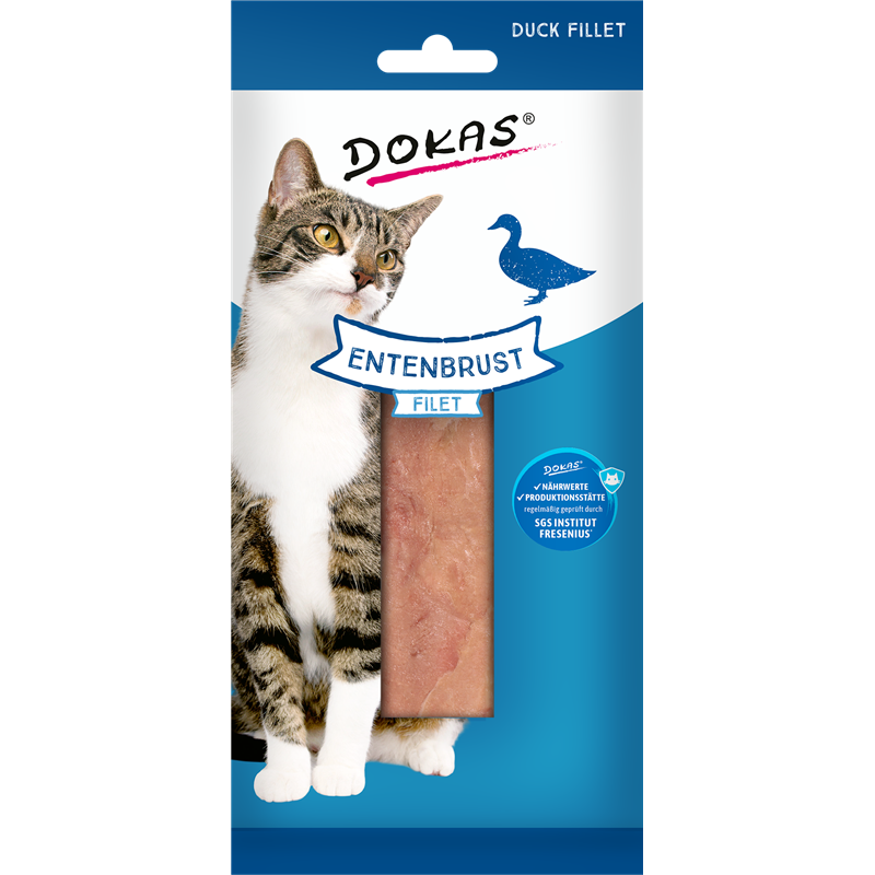 Dokas Cat Snack Entenbrust Filet 22g