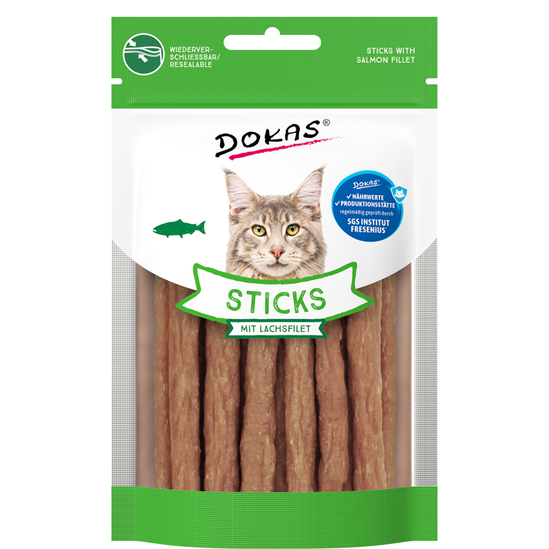 Dokas Sticks mit Lachsfilet 30 g