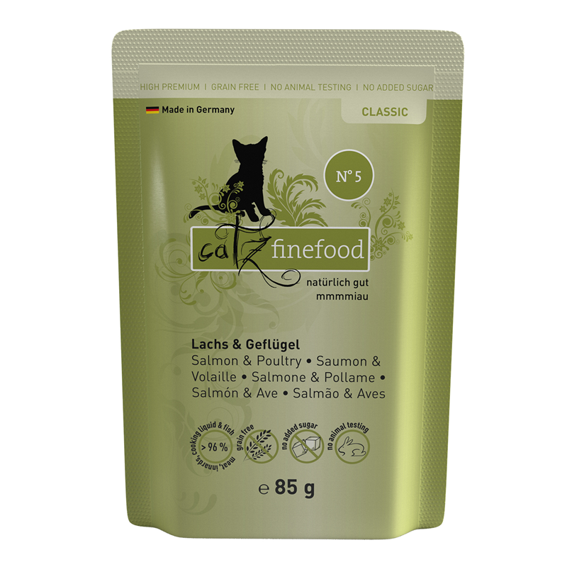 catz finefood CLASSIC Lachs & Geflügel 85g