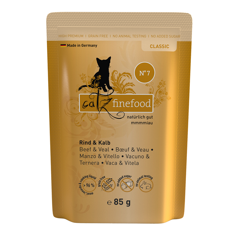 catz finefood CLASSIC Rind & Kalb 85g