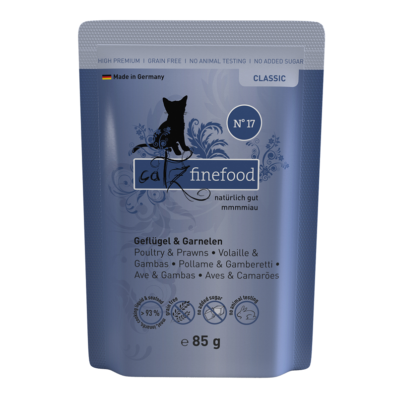 catz finefood Classic Geflügel & Garnelen 85g
