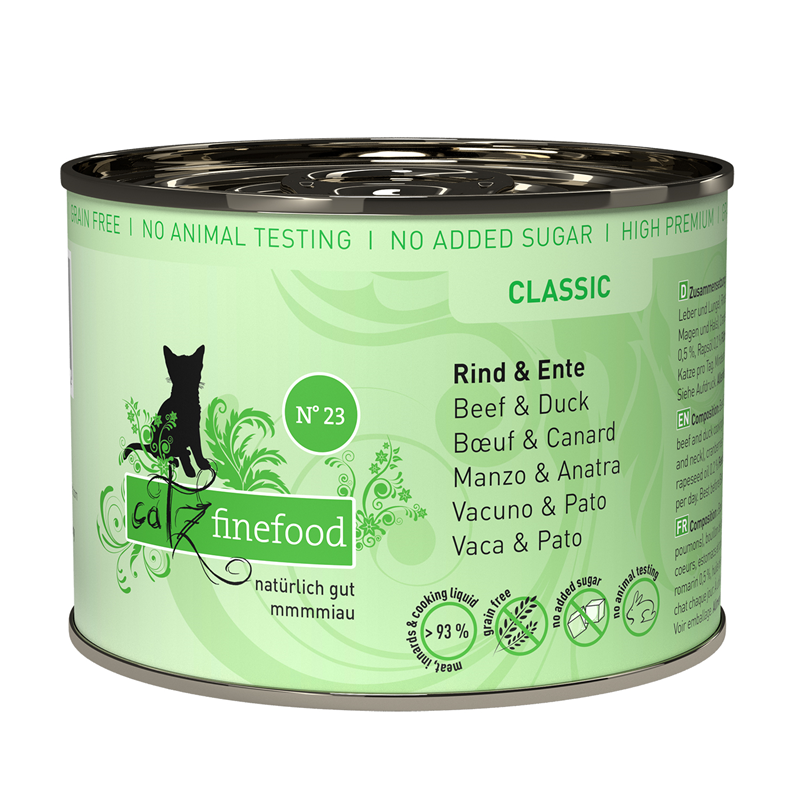catz finefood CLASSIC Rind & Ente 200g