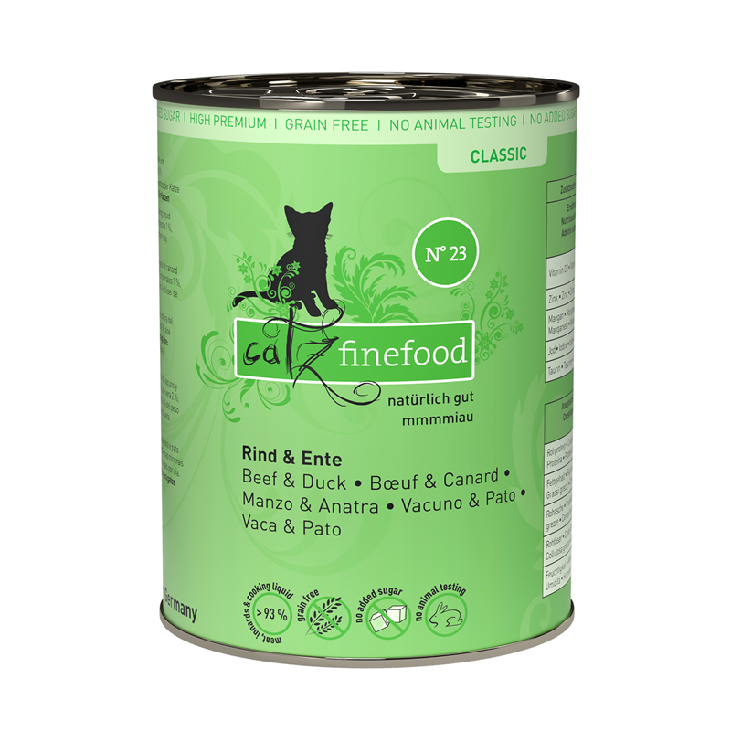 catz finefood CLASSIC Rind & Ente 400g