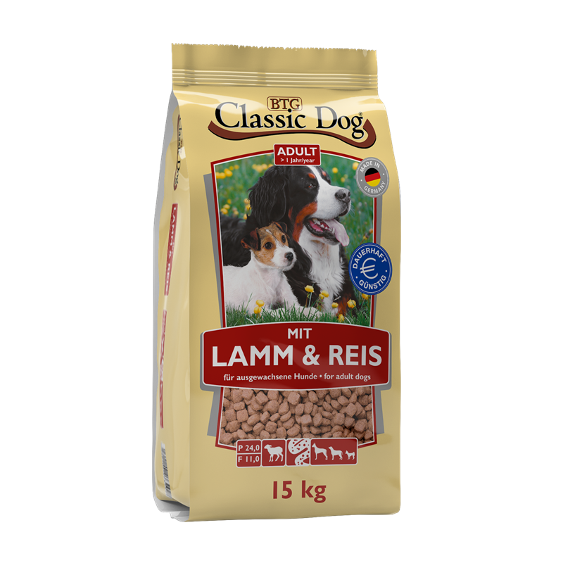 Classic Dog Lamm & Reis 15kg