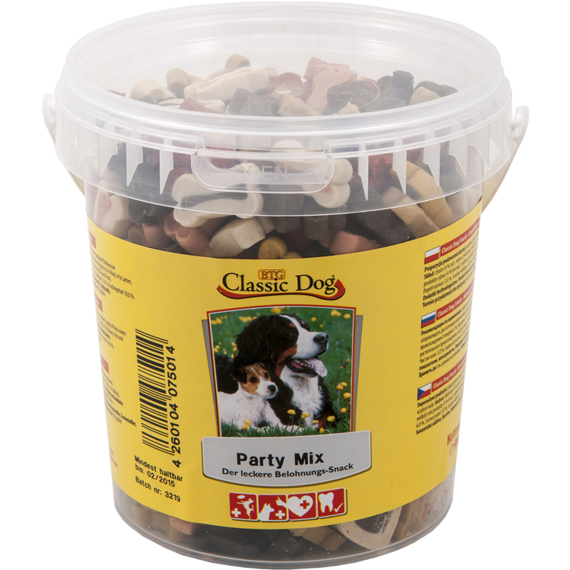 Classic Dog Snack Party Mix Eimer 500g