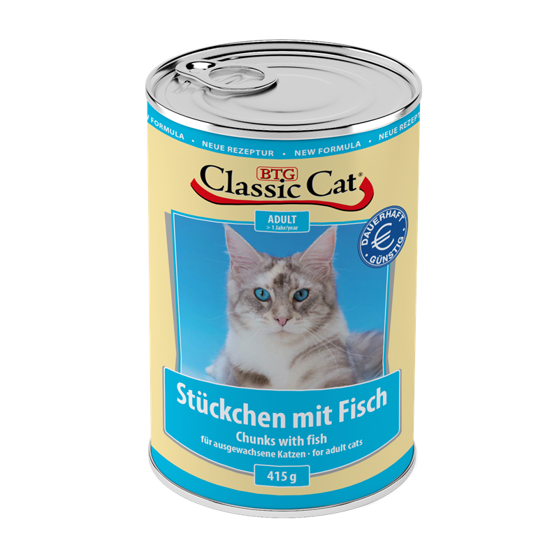 Classic Cat Dose Stückchen mit Fisch 415 g