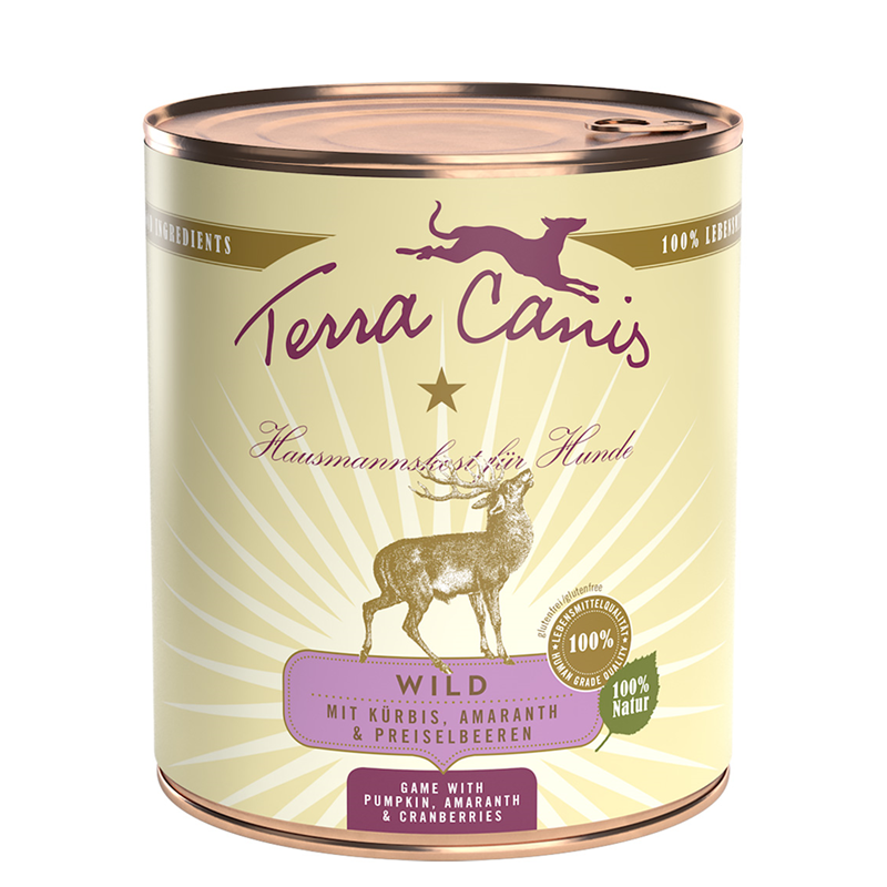 Terra Canis Dose classic Wild mit Kürbis, Amaranth und Preiselbeere 800 g