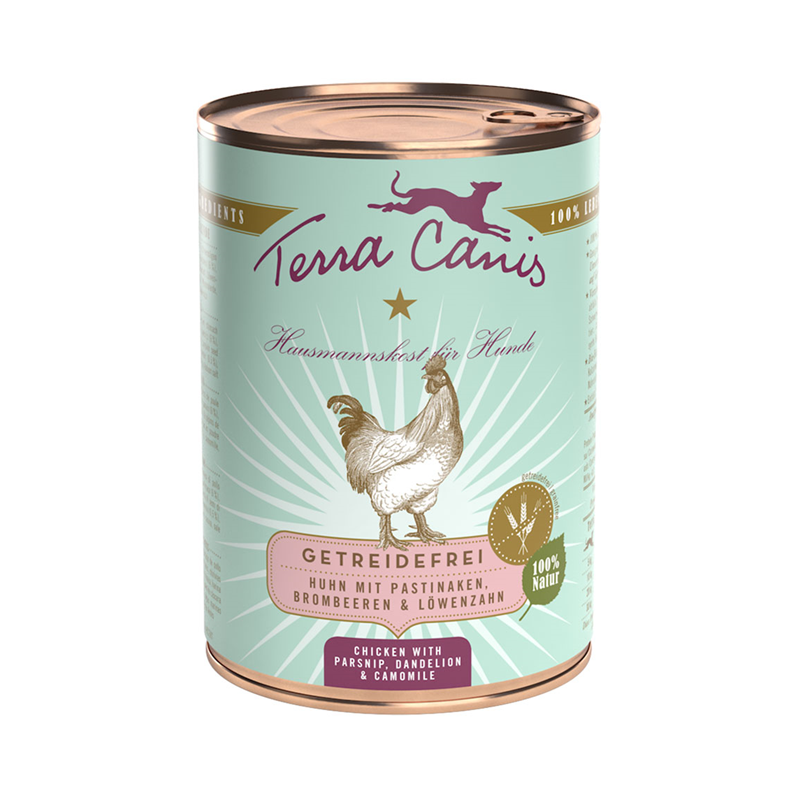 Terra Canis Dose getreidefrei Huhn mit Pastinake, Brombeere und Löwenzahn 400 g