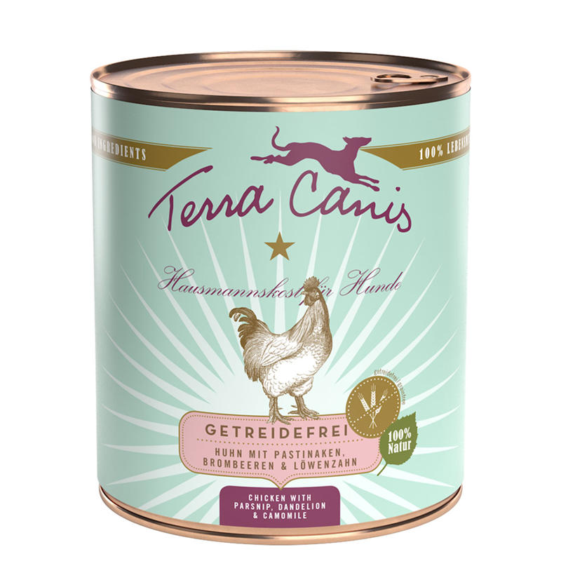 Terra Canis Dose getreidefrei Huhn mit Pastinake, Brombeere und Löwenzahn 800 g