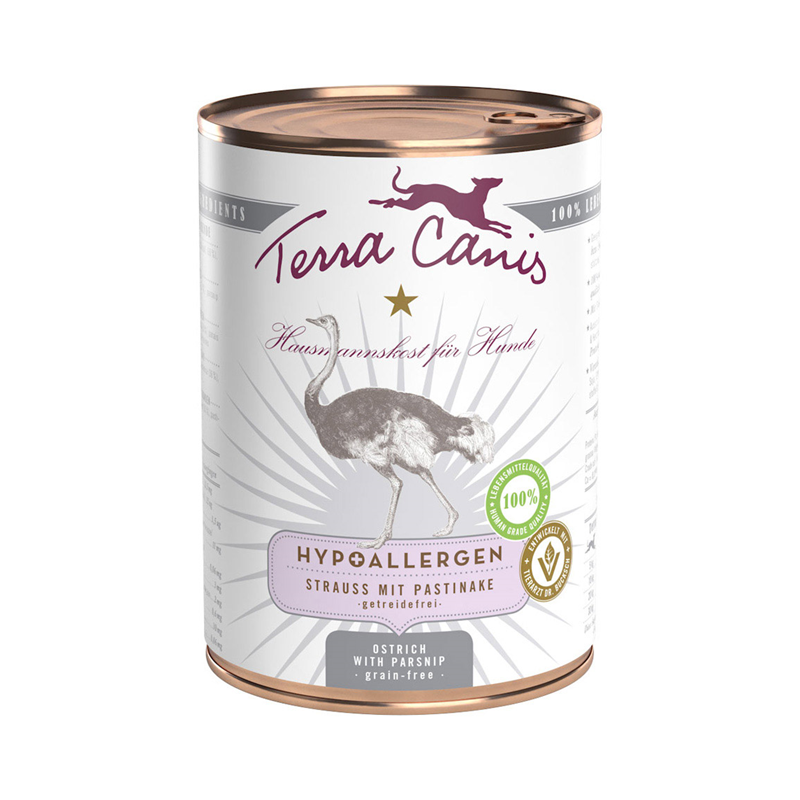 Terra Canis Dose Hypoallergen Strauß mit Pastinake 400 g