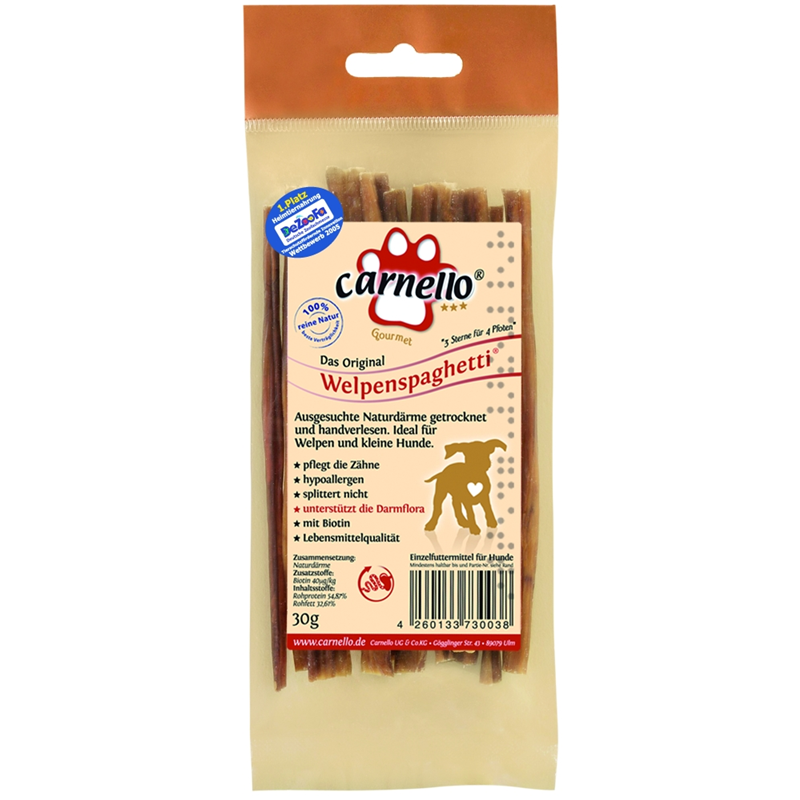 Carnello Hunde Welpenspaghetti 30g