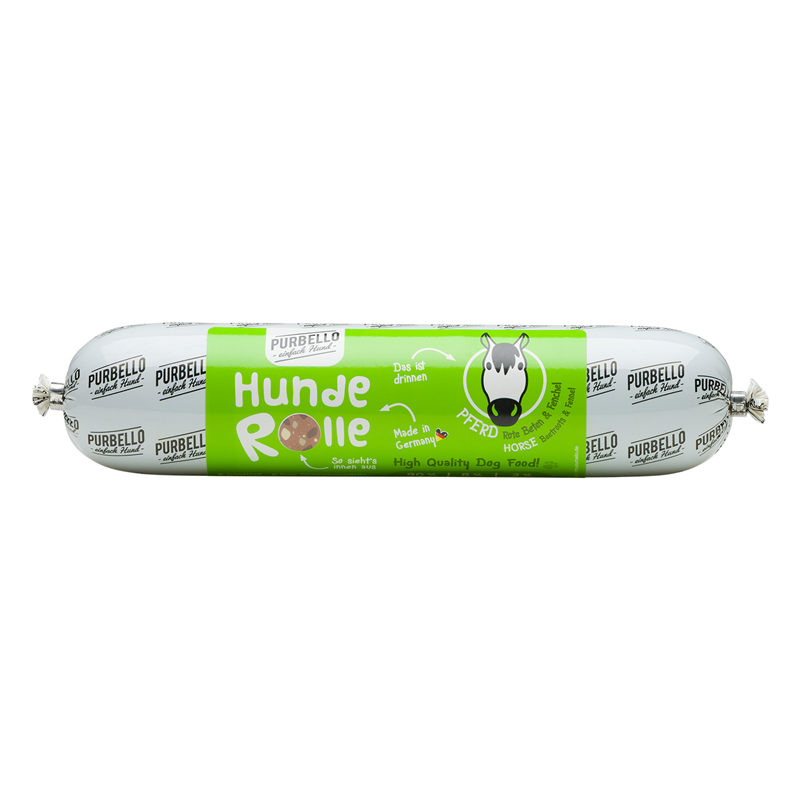 Purbello HundeRolle Pferd mit Roter Bete & Fenchel 400 g