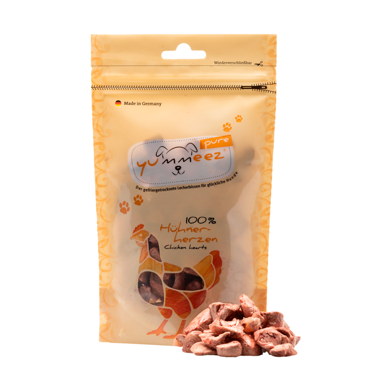 yummeez® PURE CHICKEN HEARTS Hühnerherzen 35g