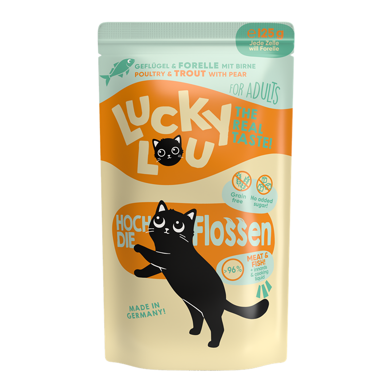 Lucky Lou PB Lifestage Adult Geflügel + Forelle 125g