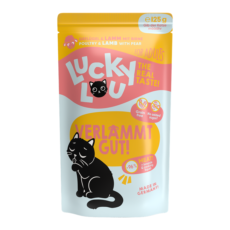 Lucky Lou PB Lifestage Adult Geflügel + Lamm 125g