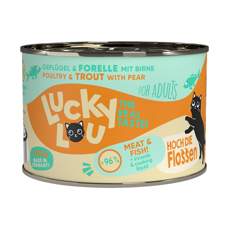 Lucky Lou Dose Lifestage Adult Geflügel + Forelle 200g