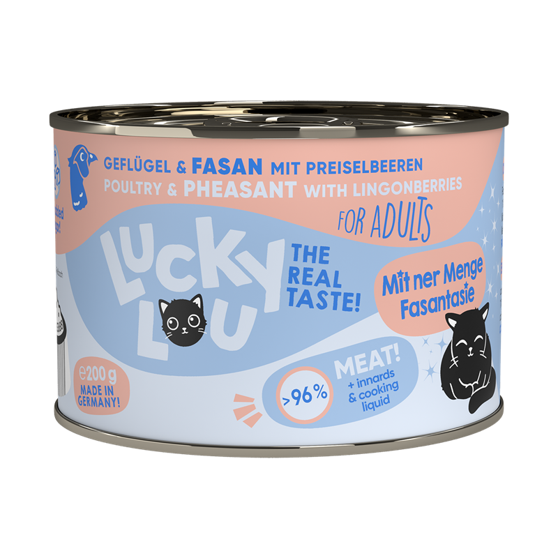 Lucky Lou Dose Lifestage Adult Geflügel + Fasan 200g