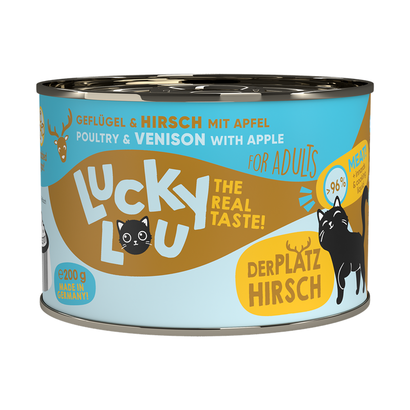 Lucky Lou Dose Lifestage Adult Geflügel + Hirsch 200g