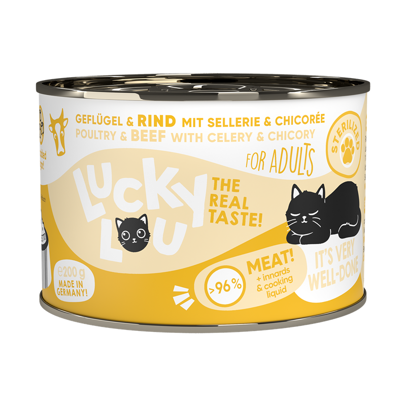 Lucky Lou Dose Lifestage Sterilized Geflügel + Rind 200g