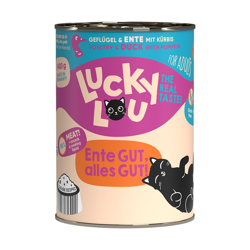 Lucky Lou Dose Lifestage Adult Geflügel + Ente 400g