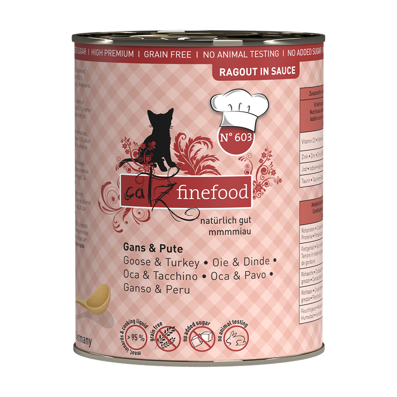 catz finefood Ragout No.603 Gans & Pute 380g