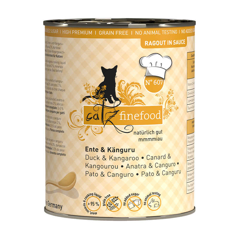 catz finefood Ragout No.607 Ente & Känguru 380g