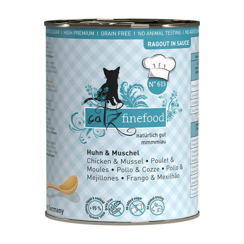 catz finefood Ragout No.613 Huhn & Muschel 380g