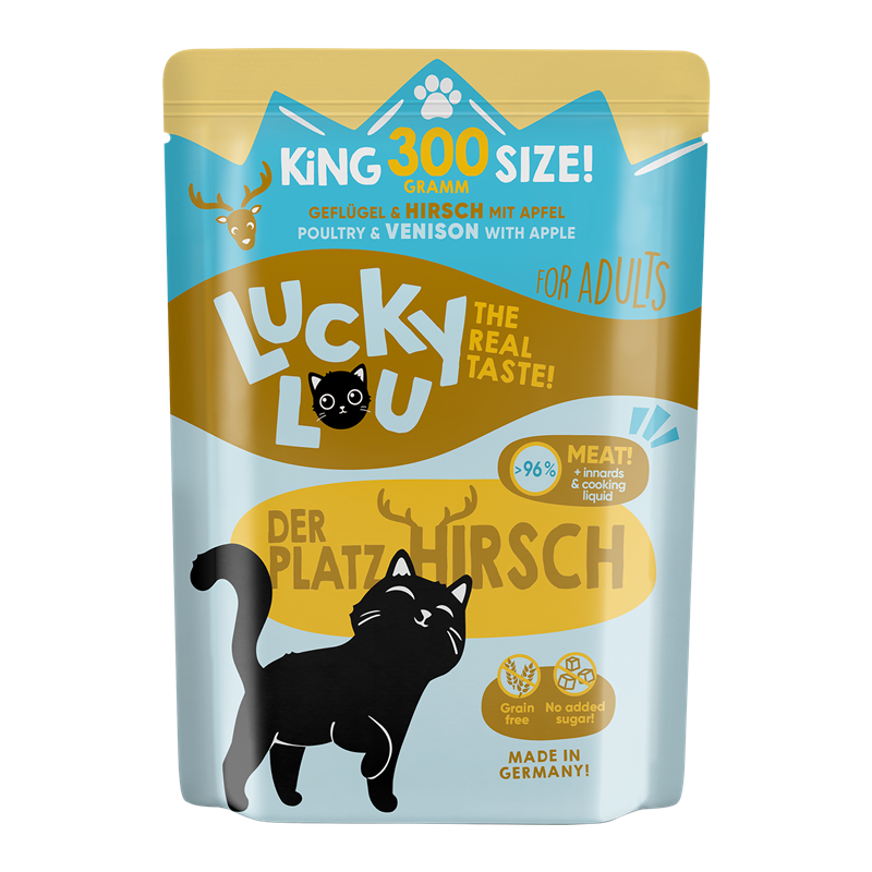 Lucky Lou PB Lifestage Adult Geflügel + Hirsch 300g