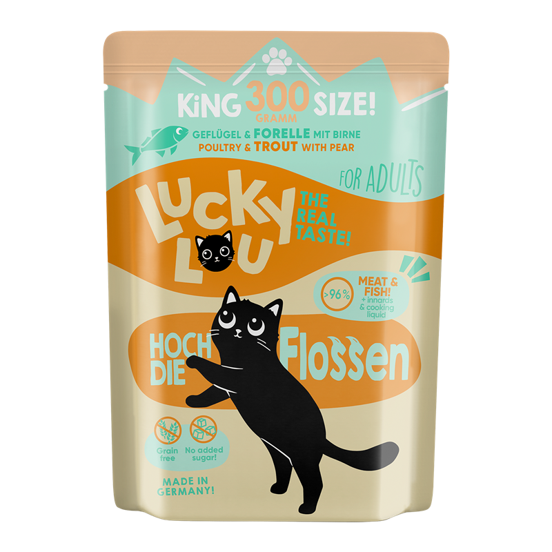 Lucky Lou PB Lifestage Adult Geflügel + Forelle 300g