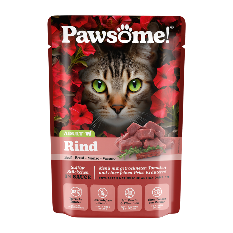 Pawsome! Adult Rind 85g Pouchbeutel