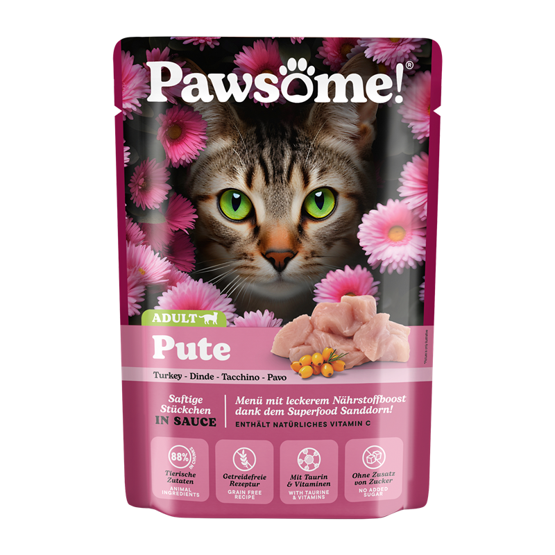 Pawsome! Adult Pute 85g Pouchbeutel