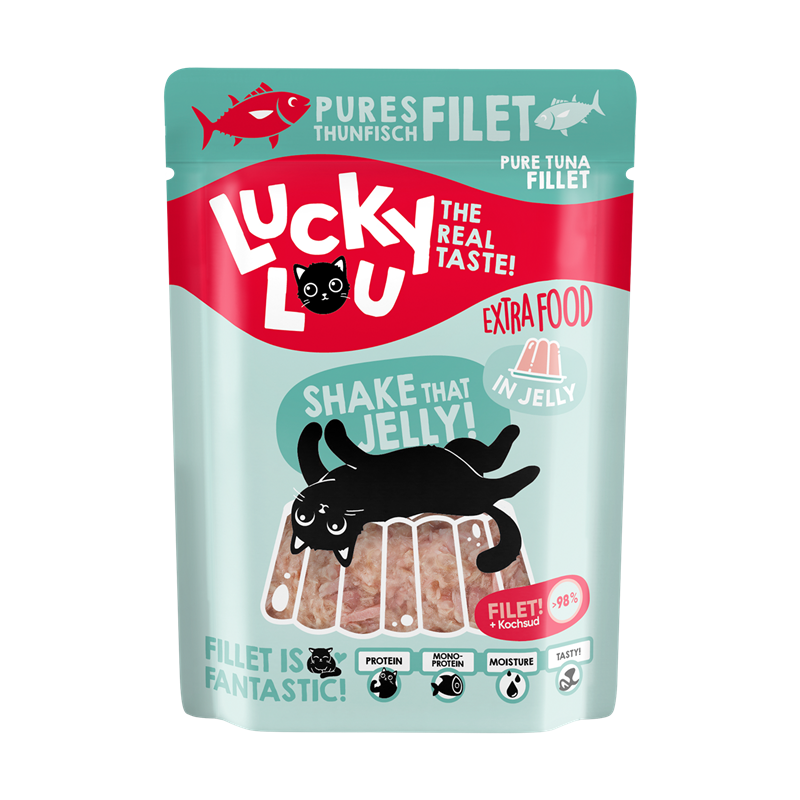 Lucky Lou Extra Food Thunfischfilet in Gelee 70g Pouchbeutel