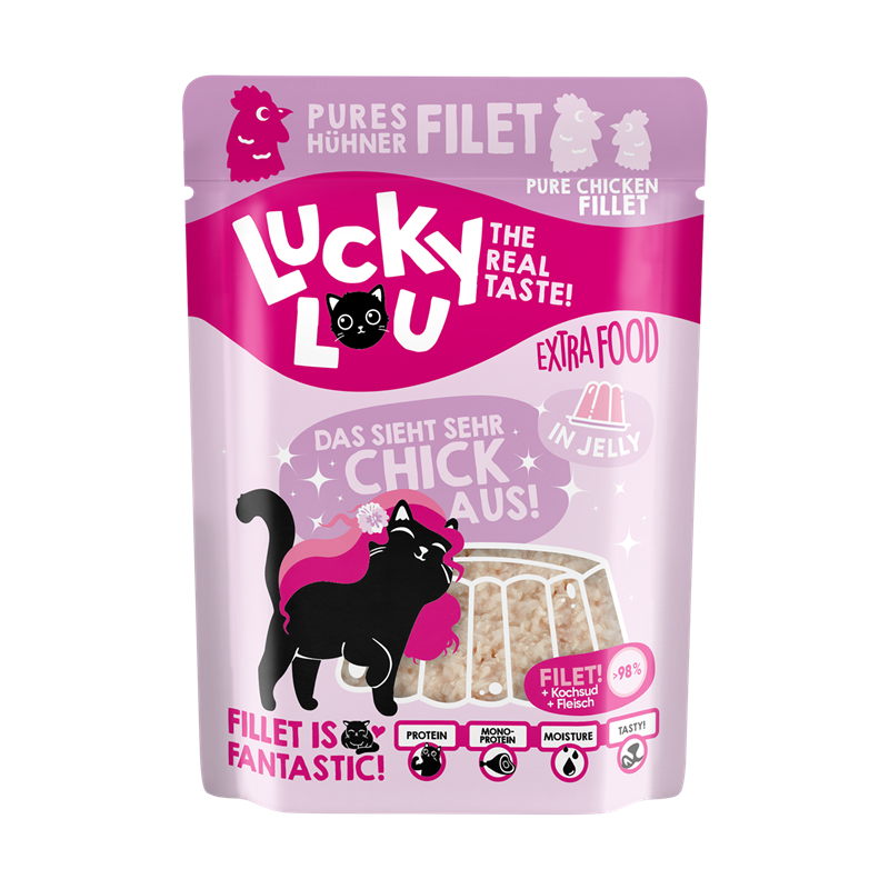 Lucky Lou Extra Food Hühnerfilet in Gelee 70g Pouchbeutel