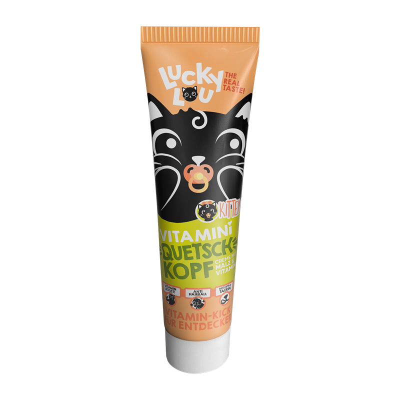 Lucky Lou Quetschkopf Kitten Malz & Vitamine 100g