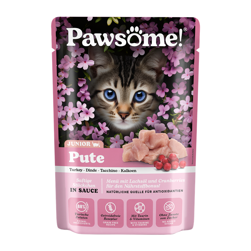 Pawsome! Kitten Pute 85g Pouchbeutel