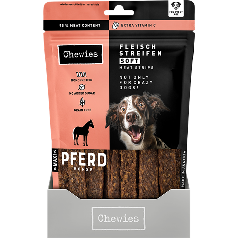 Chewies Fleischstreifen Soft Pferd 150g