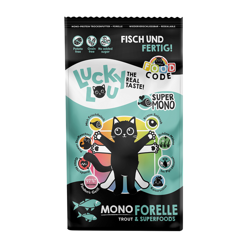 Lucky Lou Food Code Mono Forelle 340g