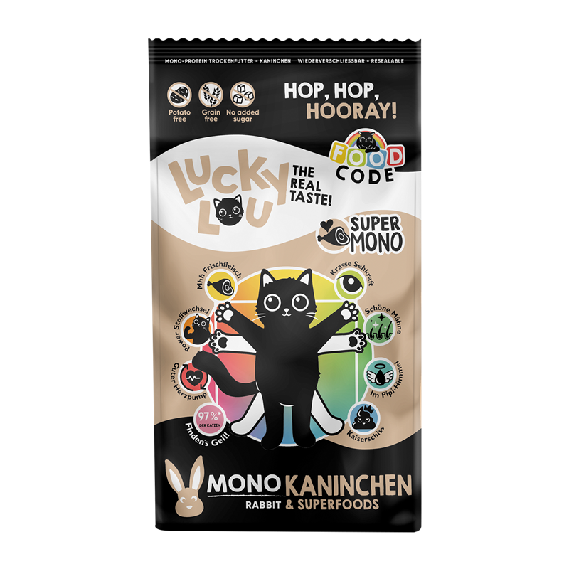 Lucky Lou Food Code Mono Kaninchen 340g