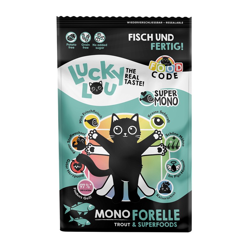 Lucky Lou Food Code Mono Forelle 750g