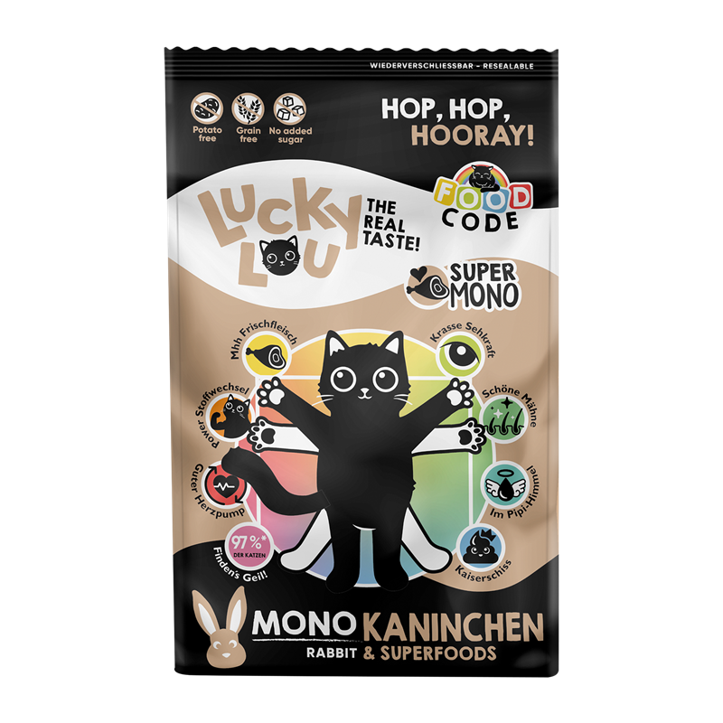 Lucky Lou Food Code Mono Kaninchen 750g
