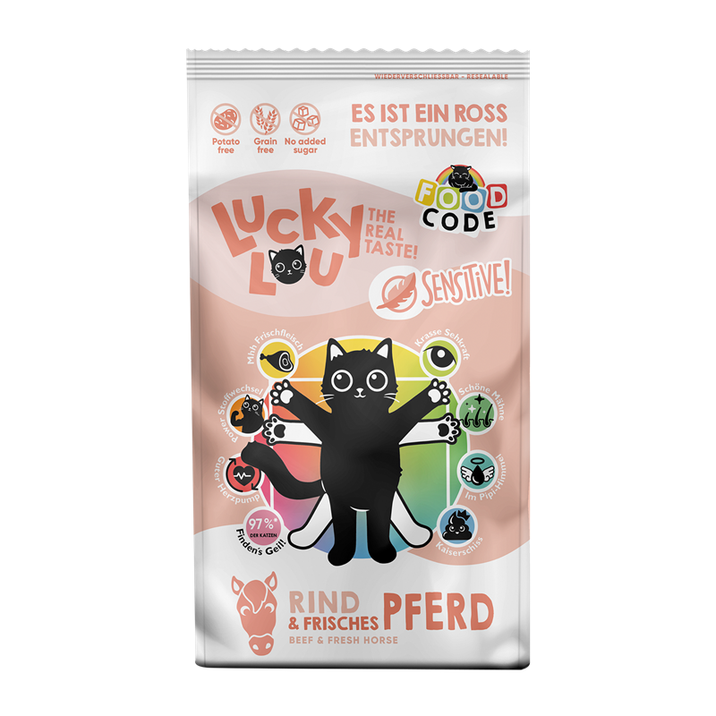 Lucky Lou Food Code Sensitive Adult Rind & Pferd 340g