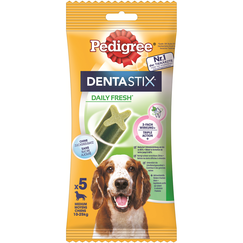 Pedigree Denta Stix Daily Fresh mittelgroße Hunde 5 Stück